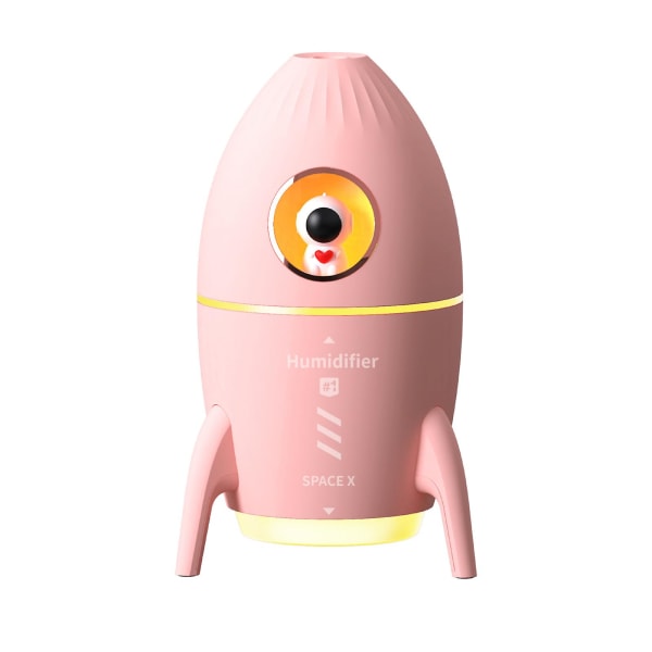 Big Spray Spaceman Rocket Humidifier Desktop Aromatherapy Machine Dekompressionsluftfuktare Pink