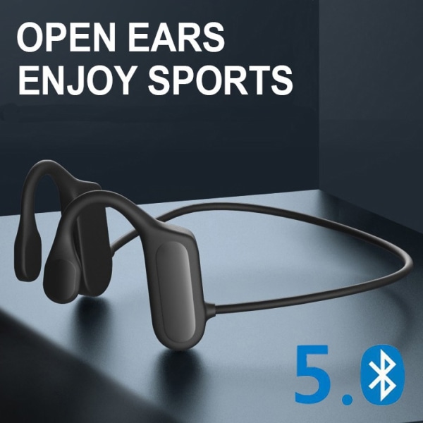 Hörlurar Smärtfria Open Ear Trådlös Bluetooth Vattentät Stereo Handsfree Bluetooth Black
