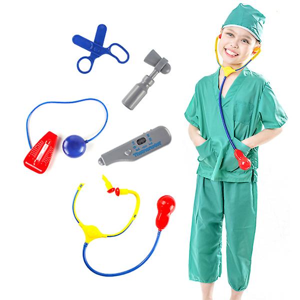 Simuleringsleksaker Barn Läkare Kirurgisk kostym Rollspel