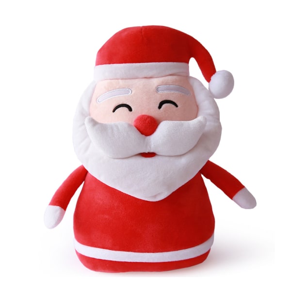 Jultomten plyschleksak Handvärmare Älg Snögubbe Kudde Julklappar Juldekorationer Santa Claus