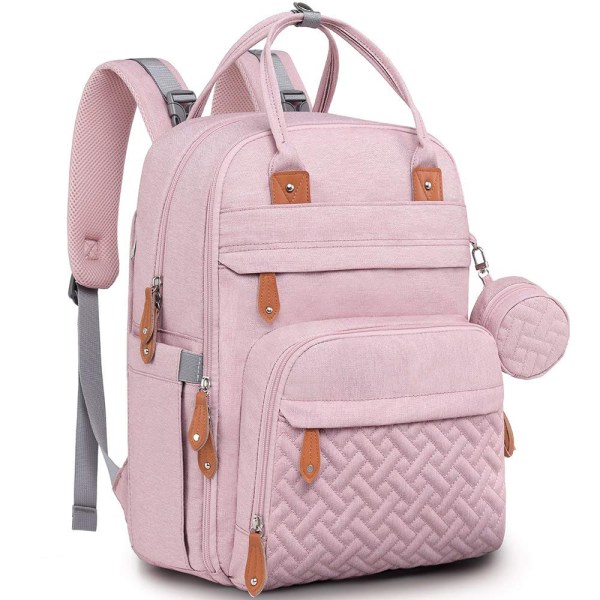 Skötväska Ryggsäck, skötväska Multifunktionsryggsäck pink