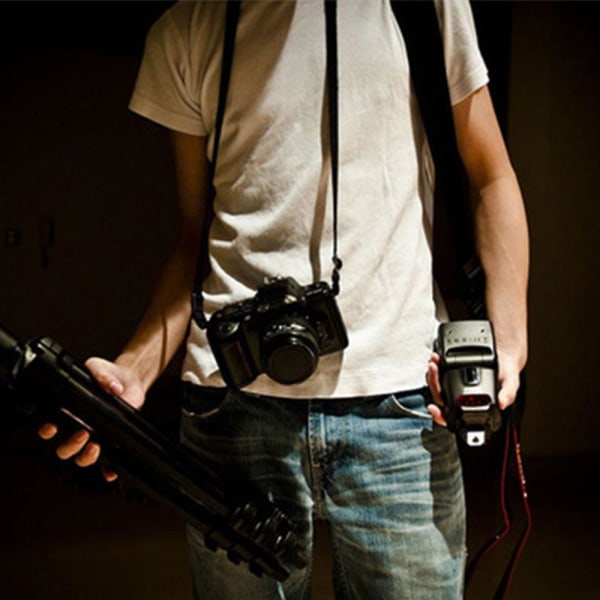 Universal kamerarem, justerbar kameraaxelrem för Canon Nikon Sony Fujifilm DSLR-kameror
