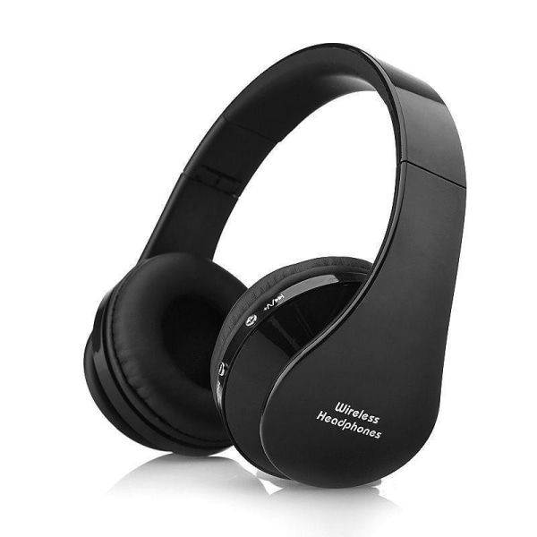 Vikbart trådlöst Bluetooth headset för telefonplatta, stereohörlurar Sky blue