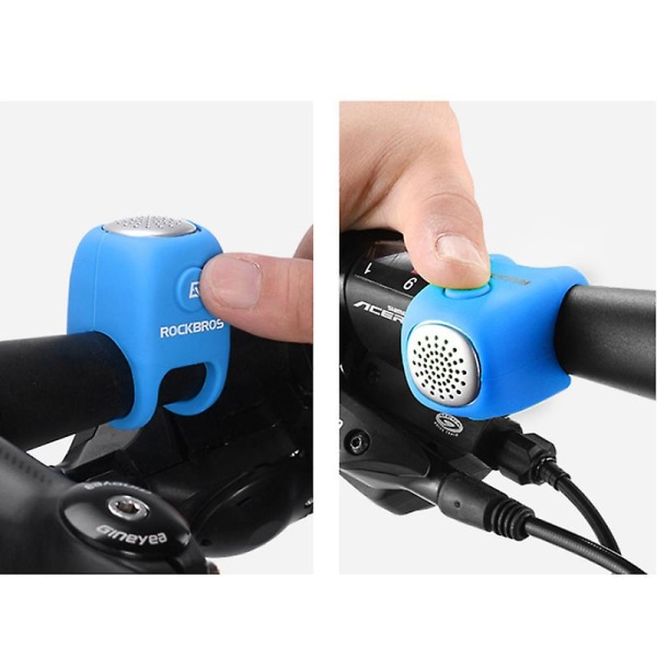 Cykelklocka, Mountainbike Electric Horn Vattentät Tape Bell 3 sorters ringsignaler Mini Cykelhorn blue