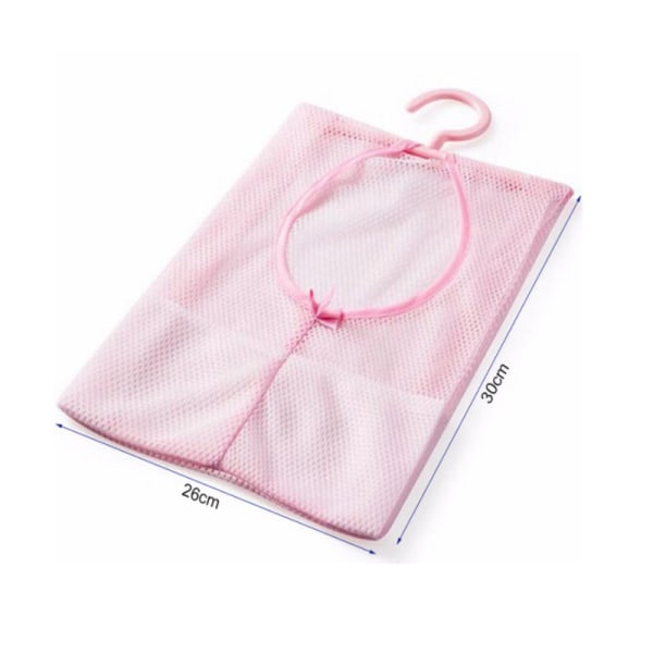 Väska förvaring 6st bärbar klädnypa Väska förvaringskorg Pink