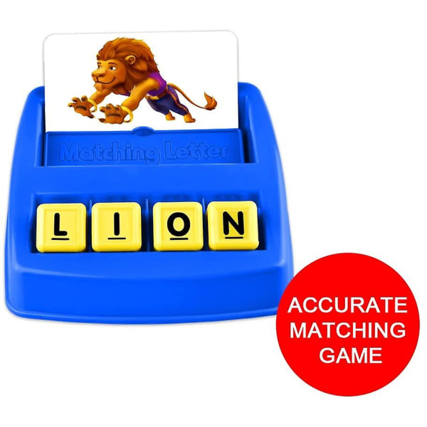 Pedagogiska leksaker Barn Scrabble brädspel, matchande bokstavsinlärningspresenter, barnbokstavslärande leksaker