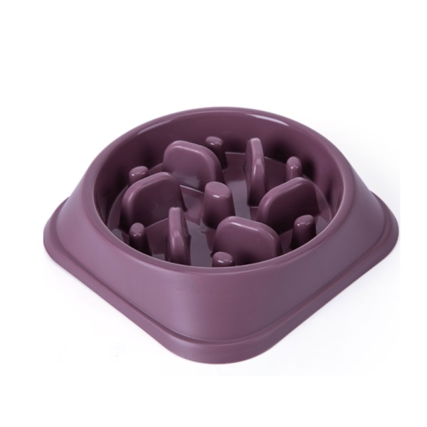 Pet Slow Food Bowl Liten hund Choke-säker skål purple