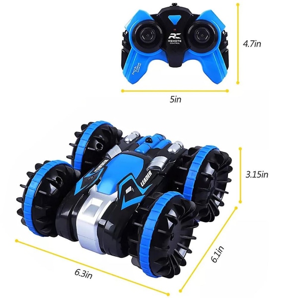 Rc Toy, Rc fordon vattentät 361 graders rotation lastbil Yellow