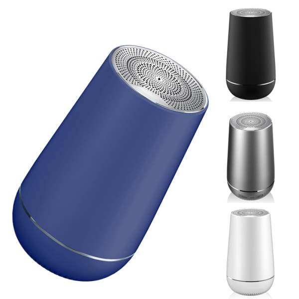 Bluetooth högtalare liten stålpistol tung bas Blue