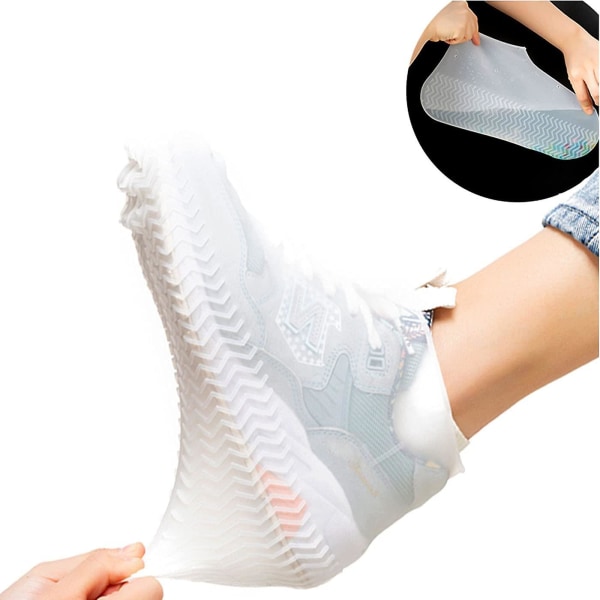 Återanvändbara skoöverdrag i silikon Vattentäta skoöverdrag i silikon 3Pairs S