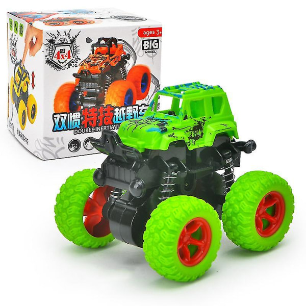 Car Toy Mini 4wd ORV Toy 5 Wheels Monster Truck Stunt Billeksaker Orange