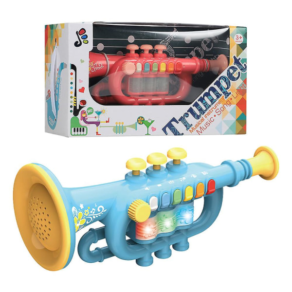 Leksaker Mini Saxofon Klarinett Trumpet Leksaker Musikinstrument blue
