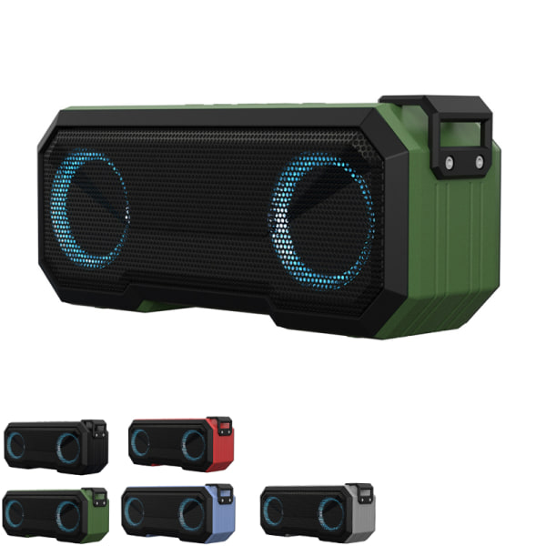 IPX7 vattentät, dammtät och stötsäker Bluetooth högtalare Green