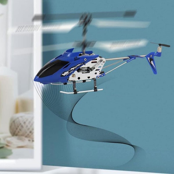 Rc-helikoptrar, 2,5G flygande leksaker inomhus/utomhusleksaker blue