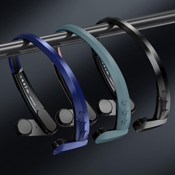 Trådlösa Bluetooth hörlurar Benledningshörlurar Trådlösa Bluetooth Outdoor Sport Open-Ear Headset Black