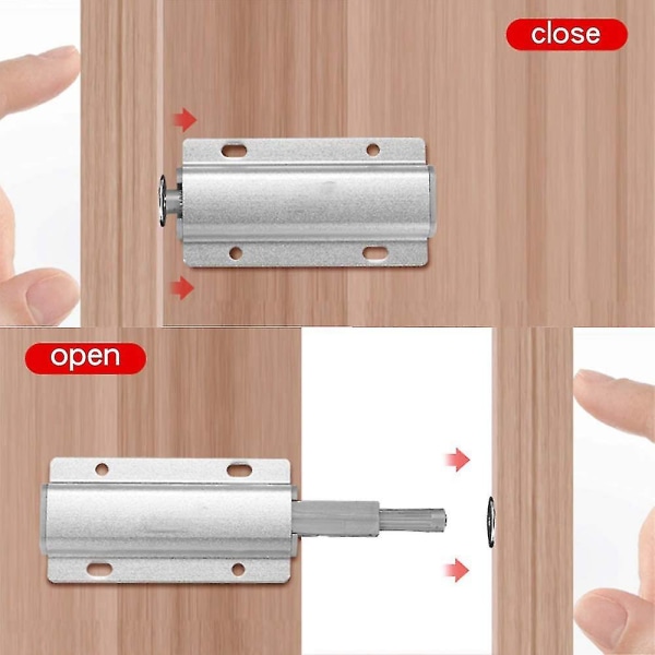 Push Dörröppnare Elektrodörr 4 delar Push Dörrstängare Kompatibel Med Tryck Öppna Dörr Skåpsdörr Pusher