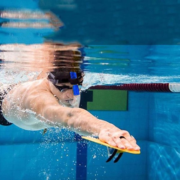 Dykning Snorkel Simning Silikon Andningsslang Simning Dykning Träning Tillbehör blue