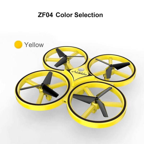 Liten RC- drone, elektronisk handavkännande Quadcopter modellflygplan, kreativa leksaker för barn