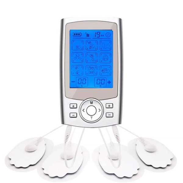 Akupunktur massageapparat Digital 36 lägen Tens Machine silver