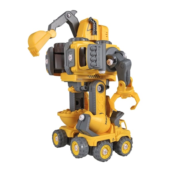 Förvandla robotleksaker Tekniska fordon Barnbyggande leksak