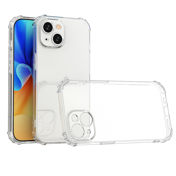 Skal iPhone 15 Plus Fyrhörn Stötsäkert Transparent