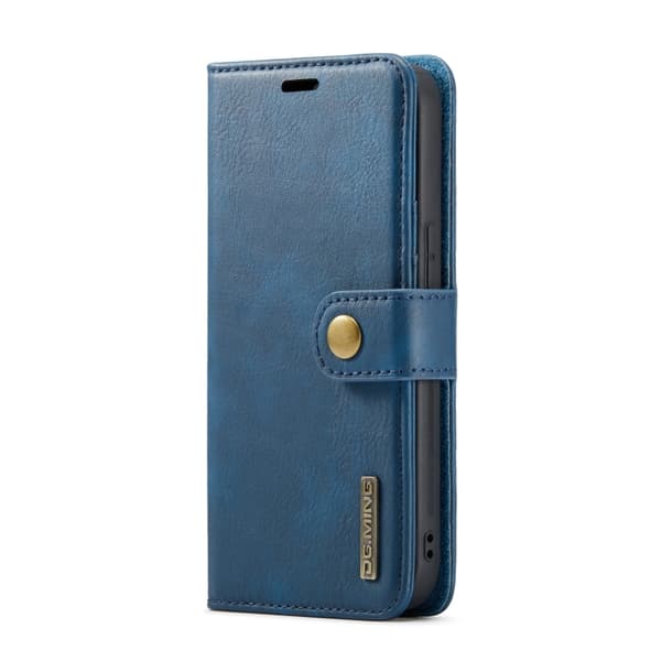 Fodral iPhone 14 PLUS - DG MING Plånbok 2i1 Blå