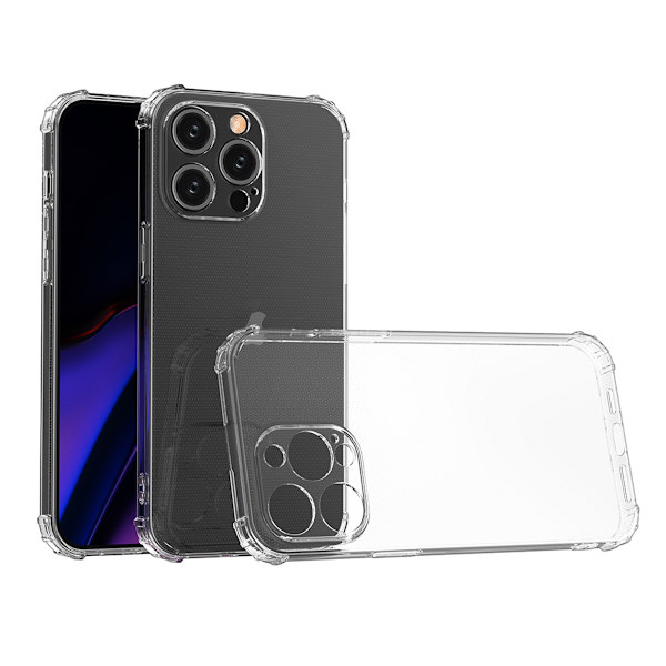 Skal iPhone 15 Pro Max Fyrhörn Stötsäkert Transpar