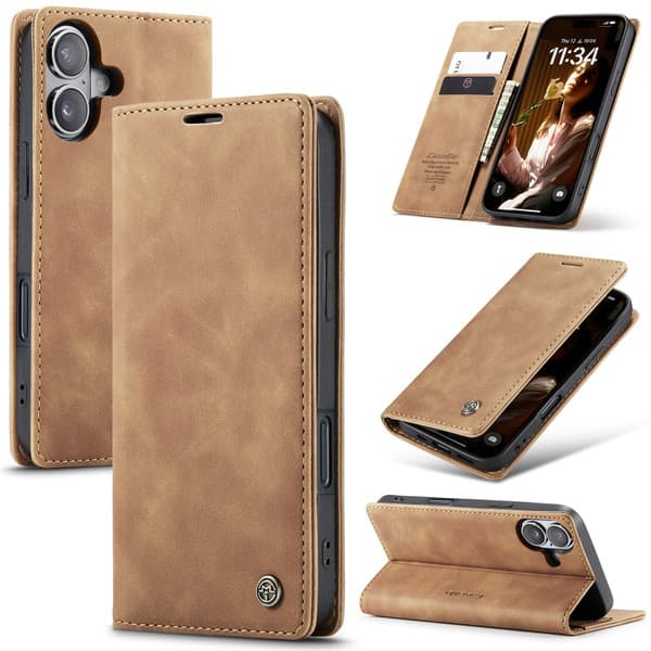 Fodral iPhone 16 - CaseMe Ljusbrun
