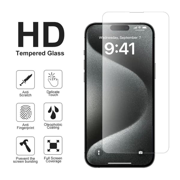 Skärmskydd iPhone 17 Pro Max Härdat glas