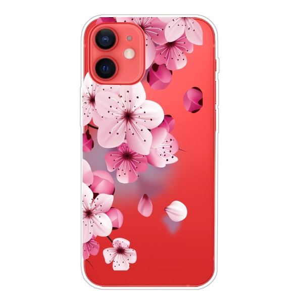 Högtransparent TPU skyddsfodral för iPhone 13 (Cherry Blossoms)