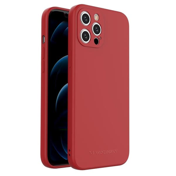 Skal iPhone 12 PRO MAX - Silikonskal Röd