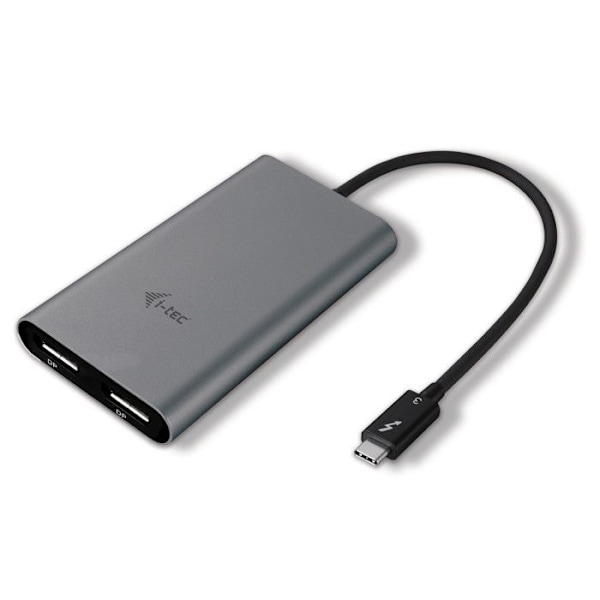 Dockningsstation - I-TEC - Thunderbolt - USB Typ C - HDMI - VGA - DisplayPort Grå