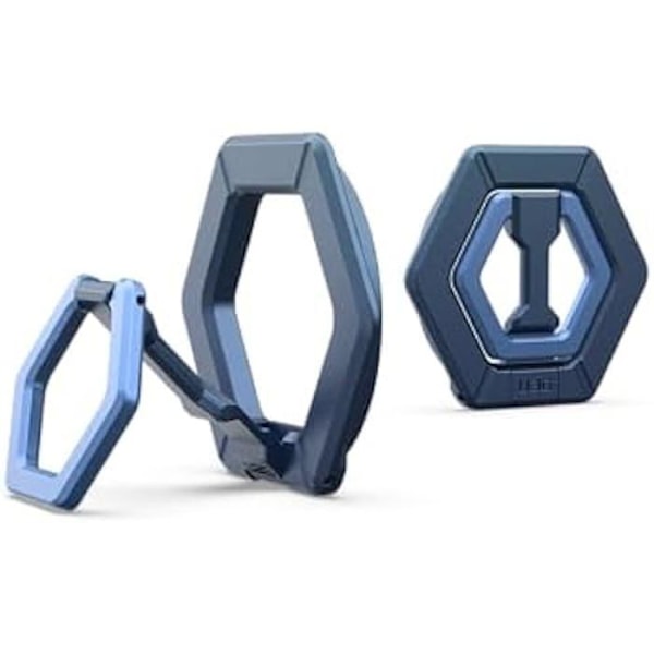 Magnetiskt stödarmband - URBAN ARMOR GEAR - Kompatibel med MagSafe - 360° rotation - Ställning - Metall Blå anka/blå klar