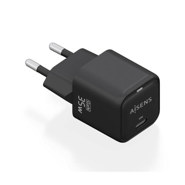 CARGADOR AISENS GAN 35W 1XUSB-C PD3.0 QC4.0 SVART