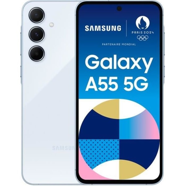 SAMSUNG Galaxy A55 5G Smartphone 128GB Blå