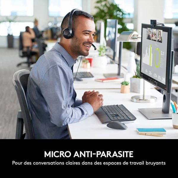 Headset - Kabelanslutet - Logitech - H390 - USB - Anti-interferens