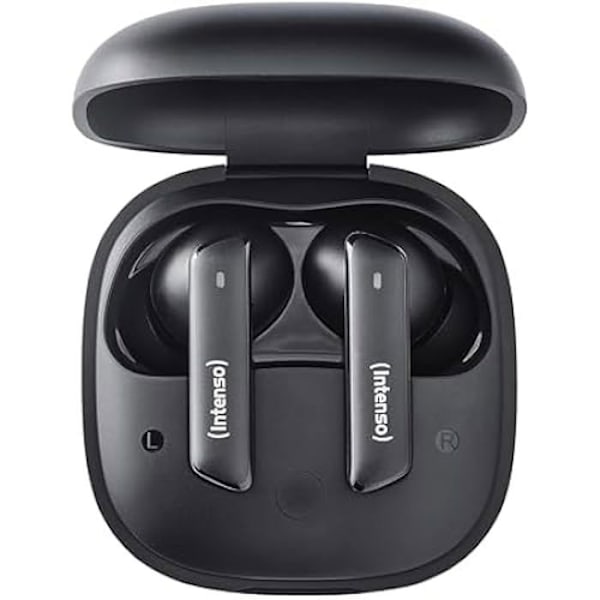 Trådlösa hörlurar - INTENSO - Buds Pro T510HAE - ANC och ENC - Bluetooth 5.3 - 35 timmars batteritid Svart