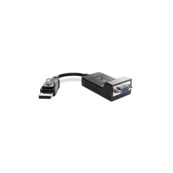 HP DisplayPort/VGA-videokabel - för videoenhet, bärbar dator - First End: 1 x DisplayPort hanljud/video