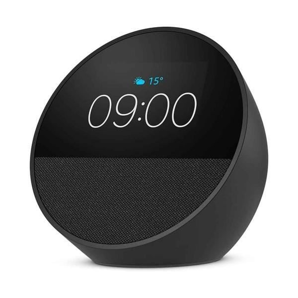 Smart högtalare - AMAZON - Echo Spot (2024) - Svart - Pekskärm - Inbyggd Alexa