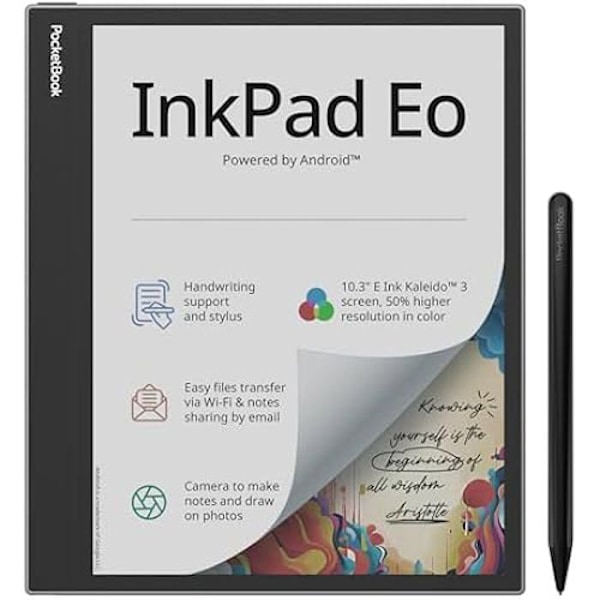 POCKETBOOK InkPad EO 10.3 E-Ink Kaleido 3 64GB WI-FI Grå e-läsare