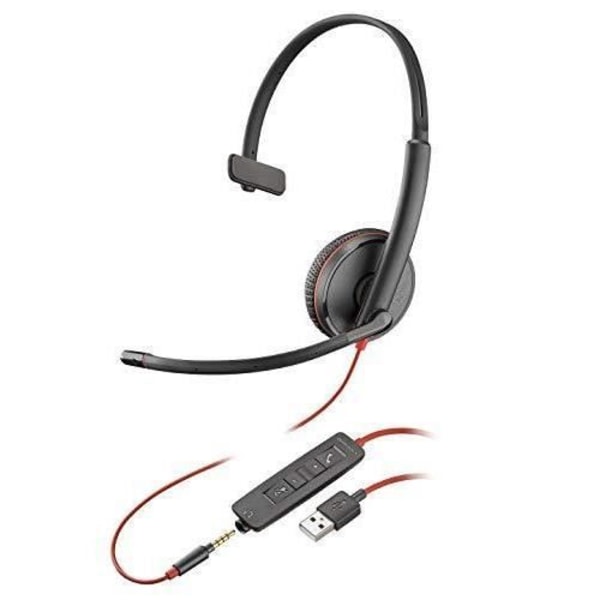 HP Poly Blackwire 3215 Monaural USB-A Headset Bulk