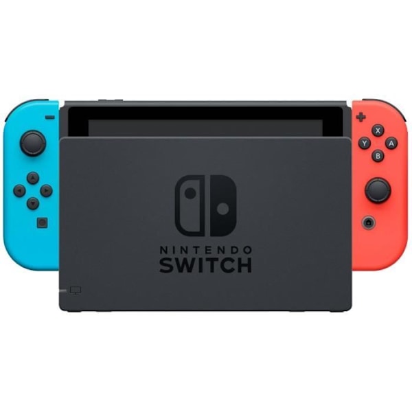 Nintendo Switch-konsol • Neonblå & Neonröd + Nintendo Switch Sports (förinstallerad) + 12 månaders NSO-prenumeration (kod)