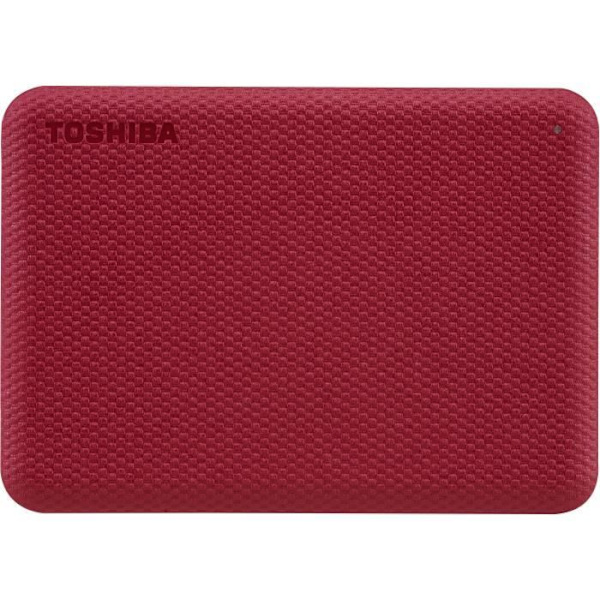 Extern hårddisk - TOSHIBA - Canvio Advance - 1 TB - Röd
