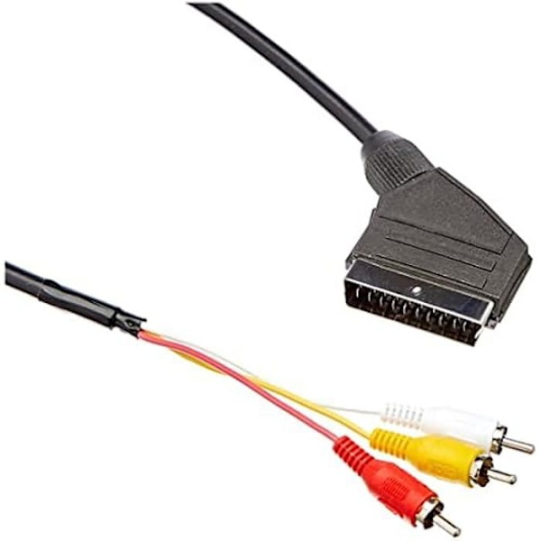 RCA Audio video scartkabel 3 x 1,8 m Svart - LANBERG - Eurc från 10cc 0018 Svart