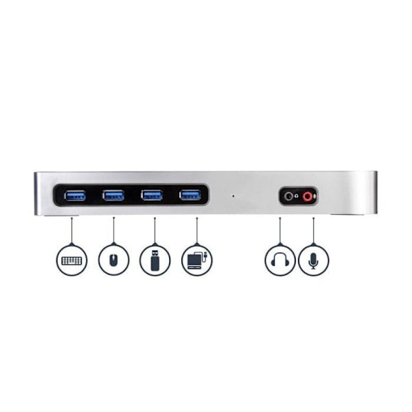 Anslutningsstation - STARTECH.COM - Dubbel 4K-skärm - USB-C - HDMI - DisplayPort