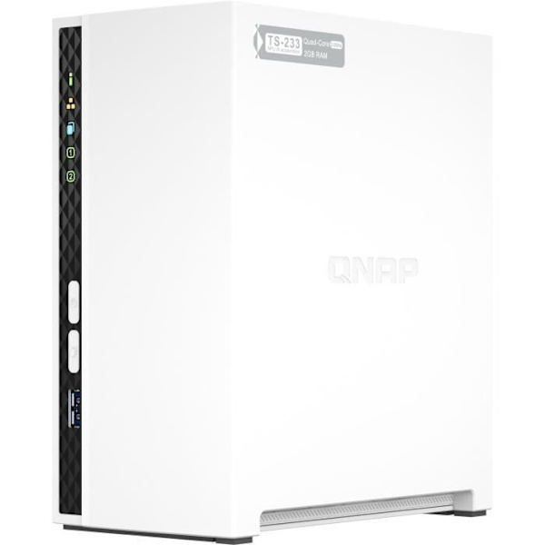 Server NAS - QNAP - TS-233 - 2 fack - 2 Go