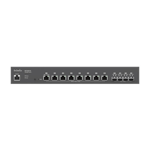 EnGenius ECS2512 Hanterad L2+ Switch 8 portar 2.5G Ethernet Svart