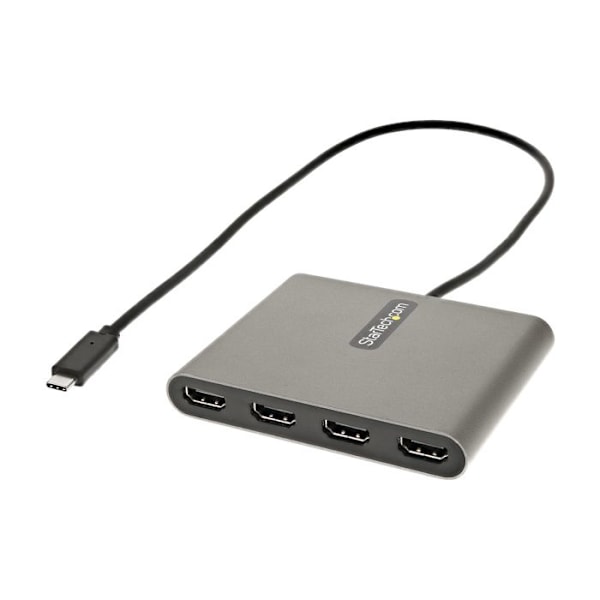 USB C-adapter - Ej specificerad - 4 HDMI - Utöka skrivbordet - Svart - Extern video Grå