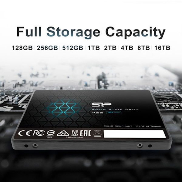 Intern SSD - Silicon Power - Ace A55 256Go - SATA III 2.5" 3D NAND
