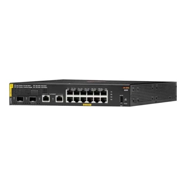 Kommutator - HPE Aruba - 6000 12G CL4 - 2 SFP - 139W - Hanterad, Rackmonterbar